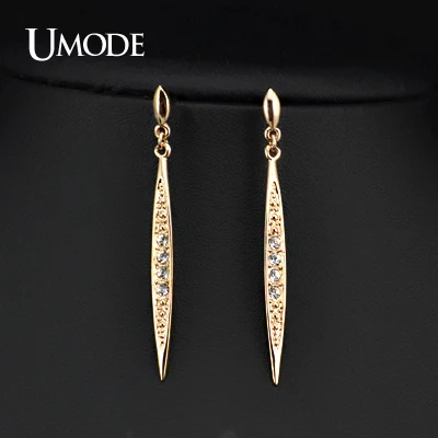 UMODE Новинка 2014 модные винтажные серьги с покрытием из розового золота 18к женские