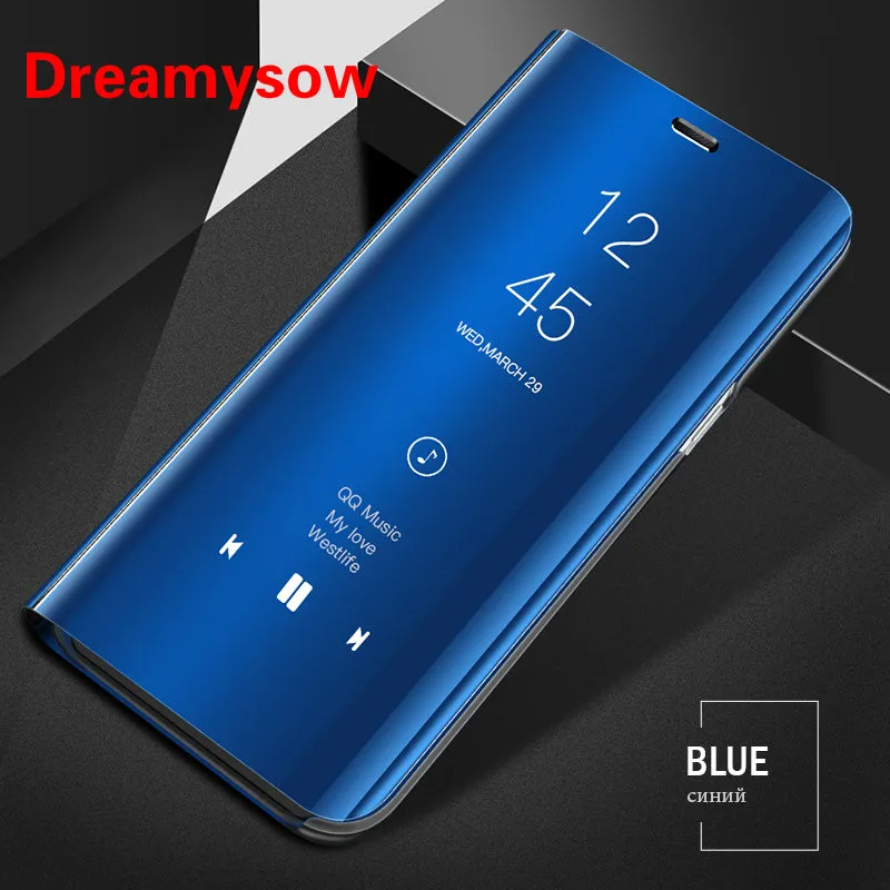 Прозрачный зеркальный смарт чехол для Oneplus 6 T One Plus Кожаный флип стенд Oneplus6 шесть