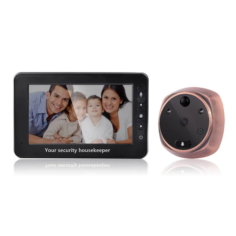 HD Digital Intercom Peephole Camera Automatic Video Photo Door Viewer Doorbell IR Night Vision Motion Detection Security Monitor