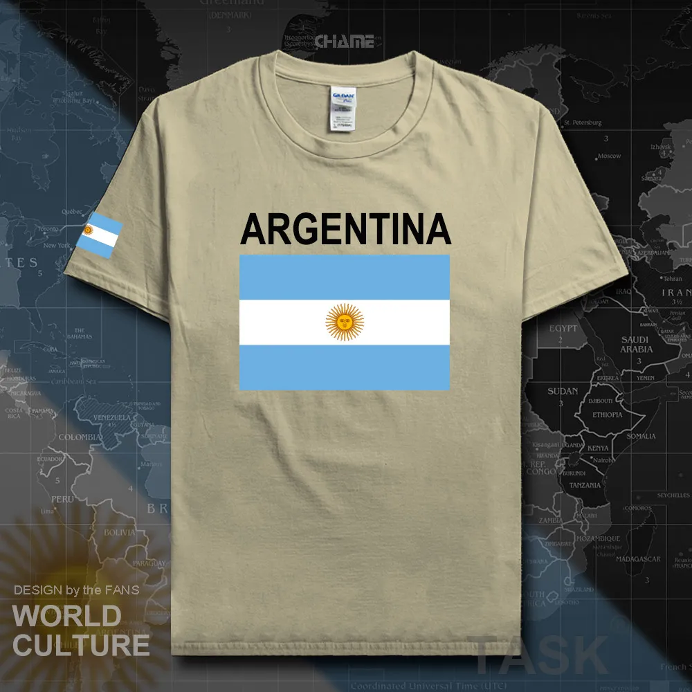 Argentina Мужская футболка Аргентинская коллекция 2017 года Спортивная команда 100%