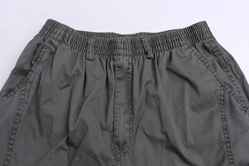 FAISIENS, большие размеры, весенние мужские хлопковые брюки-карго с карманами, большие 8XL, 10XL, 9XL, 140 кг, свободные черные, 46, 48, 50, повседневные штаны в стиле сафари
