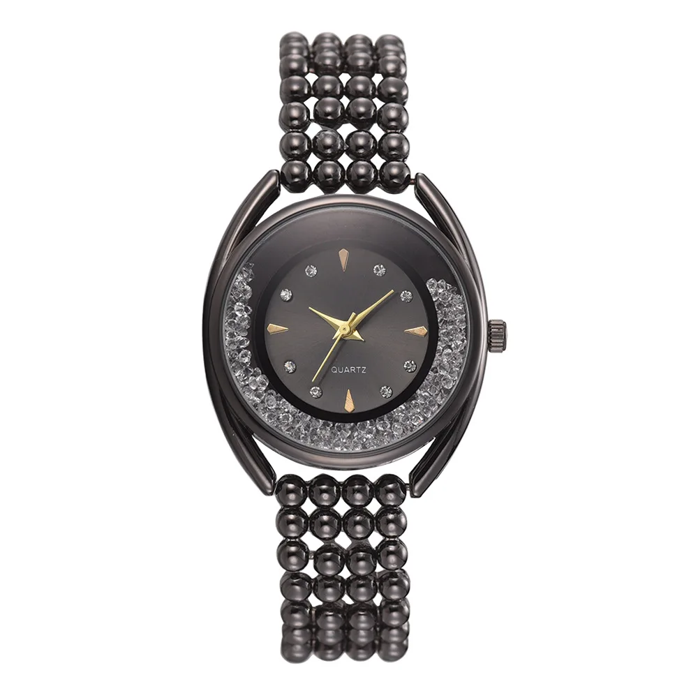 AICSRAD новые модные женские часы роскошные часы из сплава платье женские кварцевые элегантные женские наручные часы Relojes Para Mujer - Цвет: black