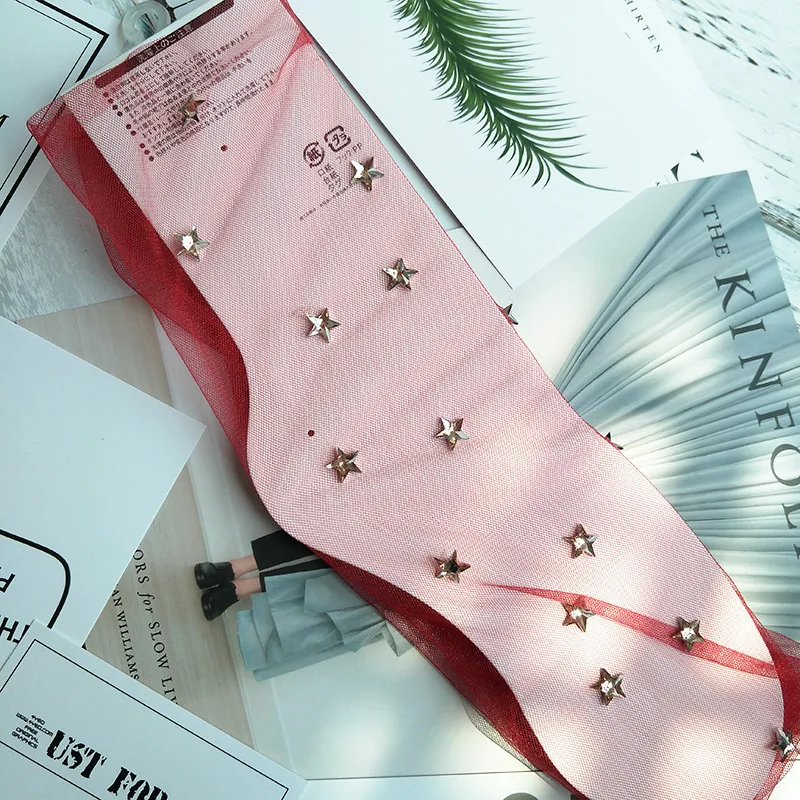 SP & CITY стразы прозрачные блестящие носки для женщин модные летние тонкие Harajuku