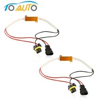 

2PCS Led Canbus Decoder H4 H7 H8 H11 9005 HB3 9006 HB4 50W Load Resistor Error Canceller Wire Harness Adapter Car Fog Lights