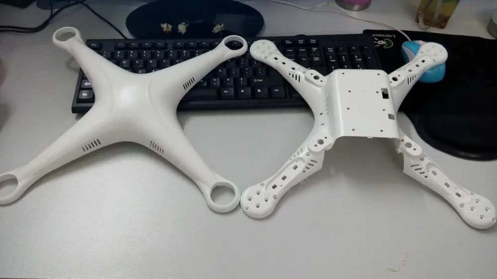 Replaceable DJI Body Shell For DJI Phantom 2 Vision Cover Spare Parts DJI PTM08 Upper Lower Cover With Landing Gear DIY Drone