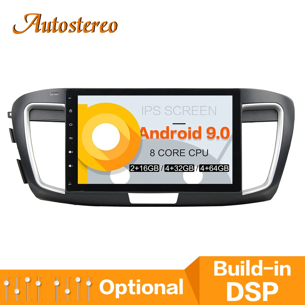

Android 9 Car NO DVD player For Honda Accord 9 2012-2017 multimedia car GPS navigation head unit radio tape recorder stereo IPS