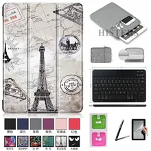 Аксессуары для Samsung Galaxy Tab A 10,1 SM-T510 SM-T515 Магнитный чехол+ Bluetooth клавиатура+ Сумочка+ пленка+ стилус+ салфетки