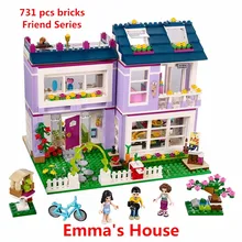 New Friends Series Emma’s House Building Blocks Classic For Girl Kids Model Brick Toys Compatible with Lego 41095 Best Gift