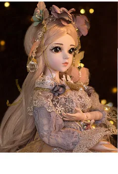 BJD кукла 1/3 карие глаза с BJD одежда парики обувь макияж ручной работы красота игрушки силиконовые Reborn кукла игрушка для детей