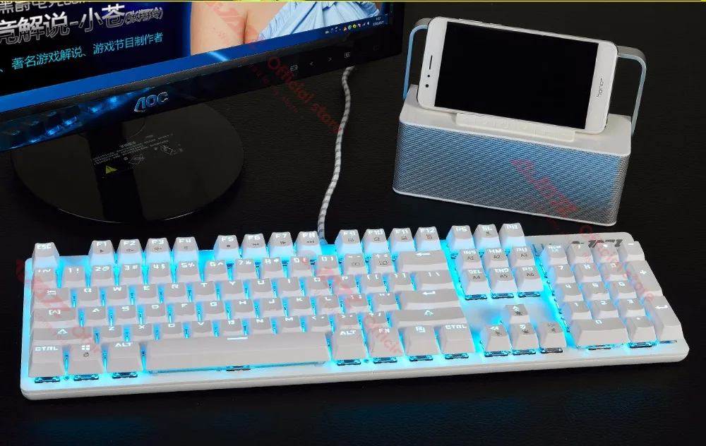 backlight anti-ghosting n-chave rollover marrom preto vermelho azul switches