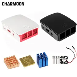 Для Raspberry Pi 3 Чехол Официальный корпус абс Raspberry pi 2 box shell от Raspberry Pi основание + вентилятор охлаждения