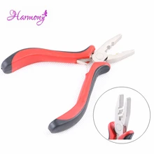 5 шт. черный красный 2 отверстия волос плоскогубцы для Fusion Волос rebond удалить, тепла fusion склеивание микро-кольца для удаления волос плоскогубцы