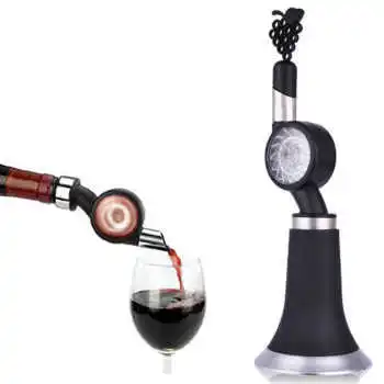 

Magic Decanter Red Wine Aerator With Base & Filter Pouch Essential Set Aerator & Stopper Set