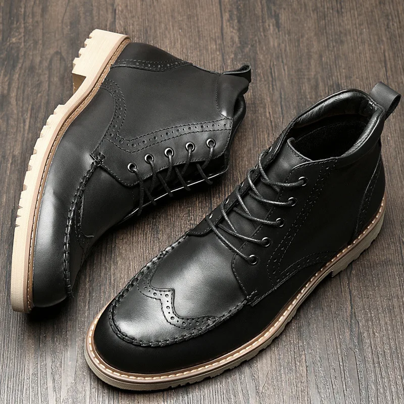 Todo Martin Retro Del Puntera Británico Hombres gris Para Vaquero Acero Cuero fósforo Negro Militares Genuino Otoño Zurriago Invierno Los Hombre Zapatos De Botas rnnvqx0F