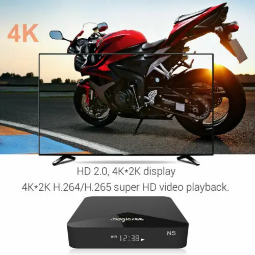 ТВ приставка MAGICSEE N5 Android TV OS Amlogic S905X 7.1.2 2 Гб ОЗУ + 16 ПЗУ 4G 5G WiFi 100 Мбит/с BT4.1 поддержка