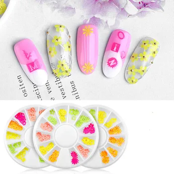 

1 Box 3D Nail Art Flower Nail Decorations Jewelry Flower Stickers 3D Nail Art Designs Polish Manicure Accessories