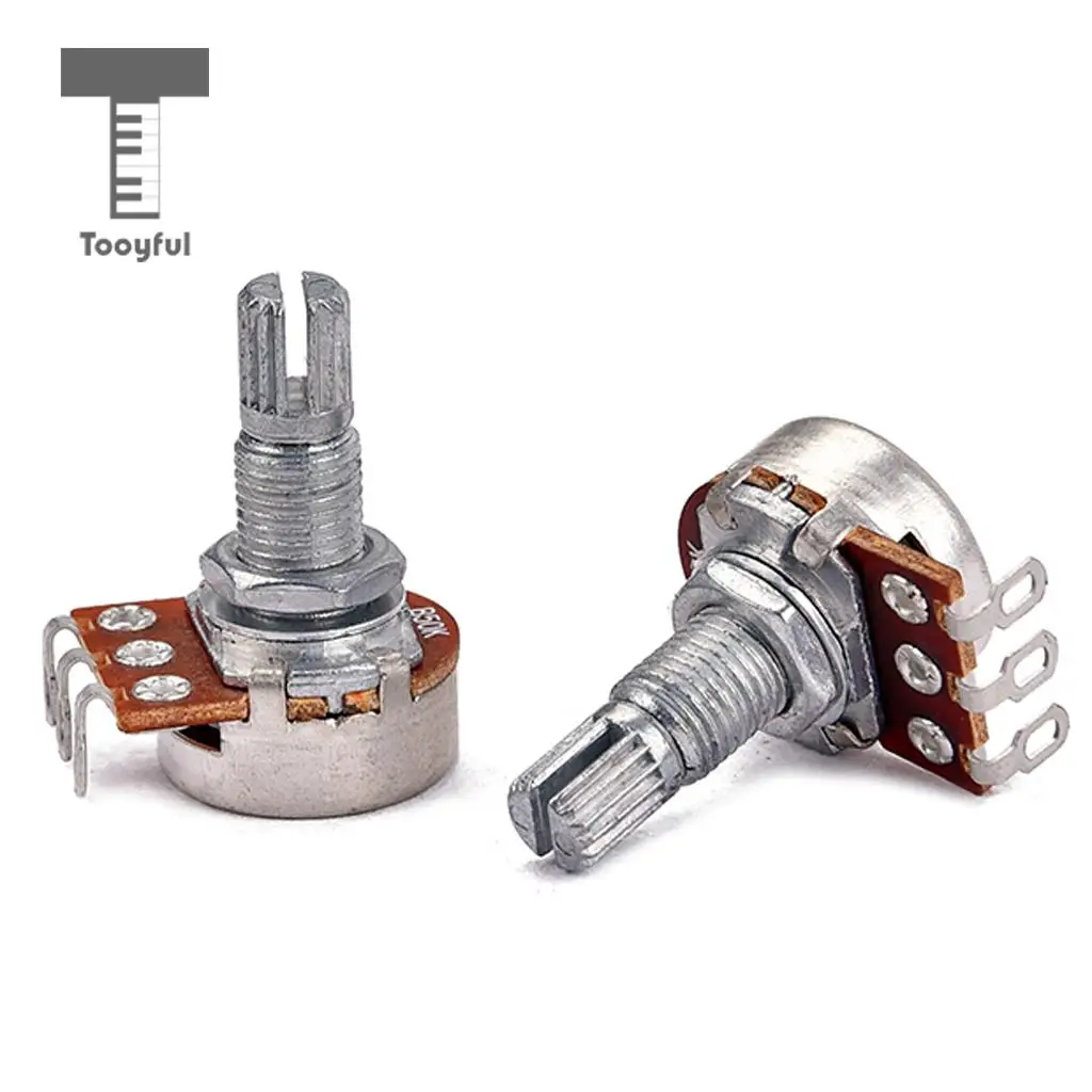 Guitar Potentiometer A50K B50K Split Shaft Linear Taper Volume Tone Pot