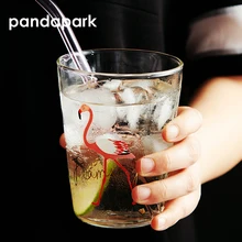 Pandapark Новая мода милый творческий письмо стекло Чашку чай чашка Молоко Кофе Кружки чашка для завтрака мяу фруктовый сок стакан PPX051