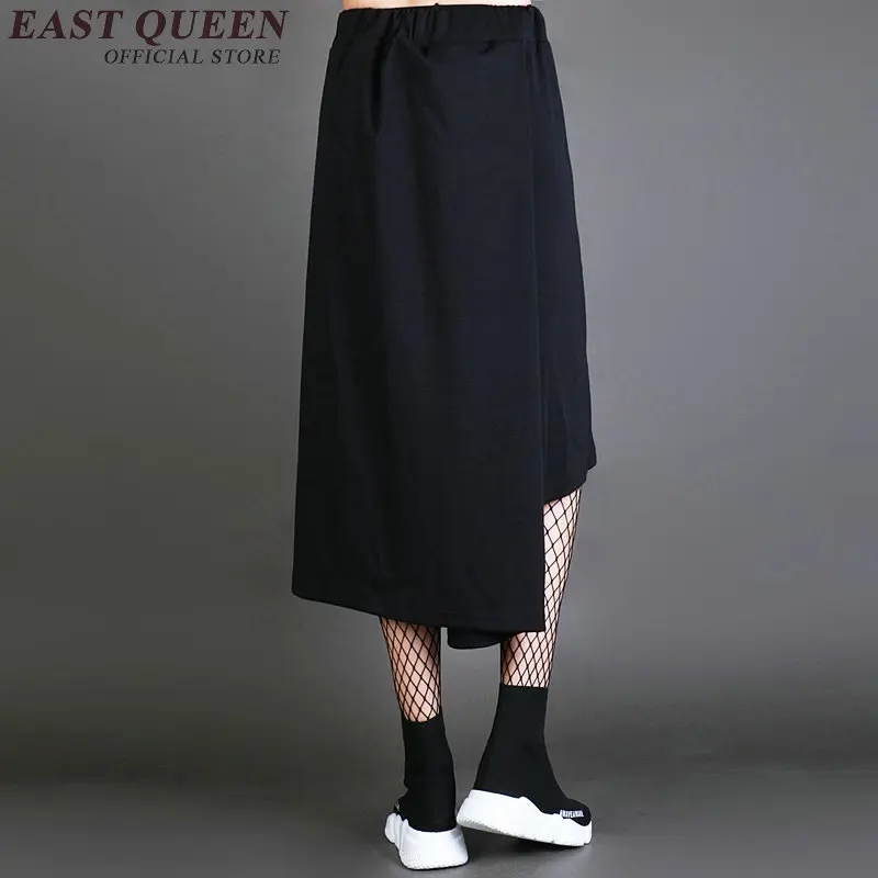 Asymmertric Palazzo culotttes femme свободные штаны женские свободные мешковатые женские элегантные Штаны брюки AA2743