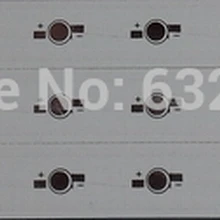 2 шт. Мощный светодиодный алюминиевый радиатор в виде пластины PCB для 6*1 Вт/3 Вт DIY