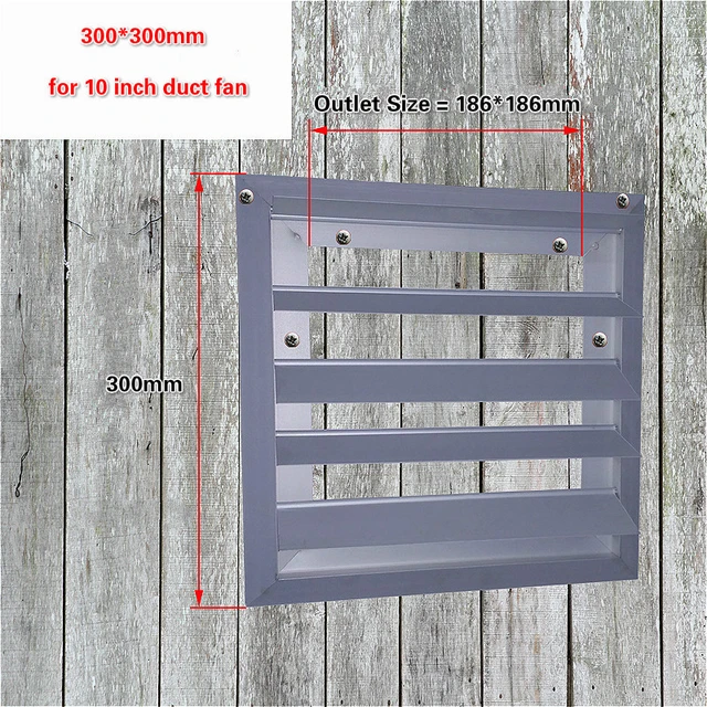 1Pc x Aluminum alloy Gravity Louvers Gravity Shutters for 10 12 14