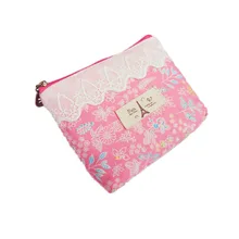 Женский короткий кошелек, хлопковый цветочный кошелек для монет, Детская сумка, женский маленький кошелек для денег, сумка для гигиенических прокладок, carteira feminina