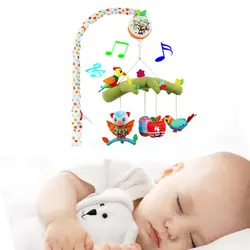 Детские игрушки 0-12 месяцев радио-няня музыкальная кровать колокольчик с животными погремушки проекция мультфильм Раннее Обучение детские
