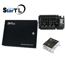 TCP/IP 4 двери панель контроля доступа плата управления доступом C3-400+ PSM030B 12V5A блок питания