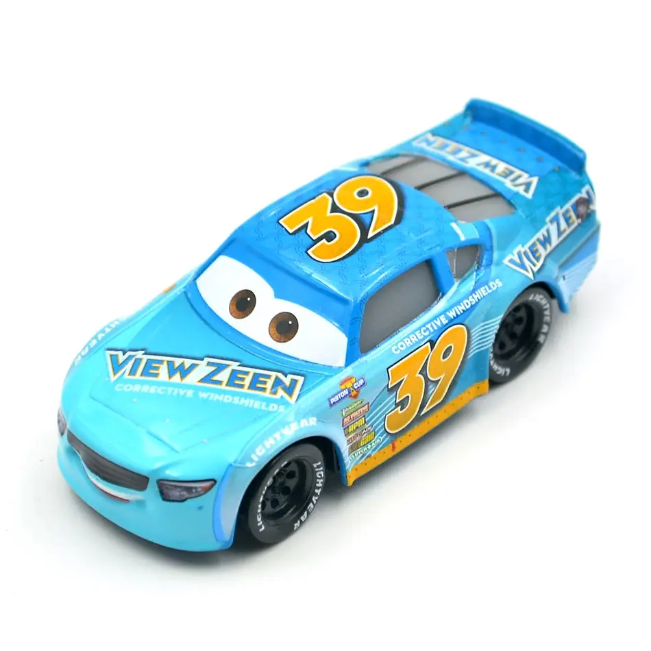 Disney Pixar Cars 3 Racing центр Buck Bearingly № 39 металл литья под давлением игрушечный автомобиль 1:55 Свободные Фирменная Новинка в наличии игрушки для