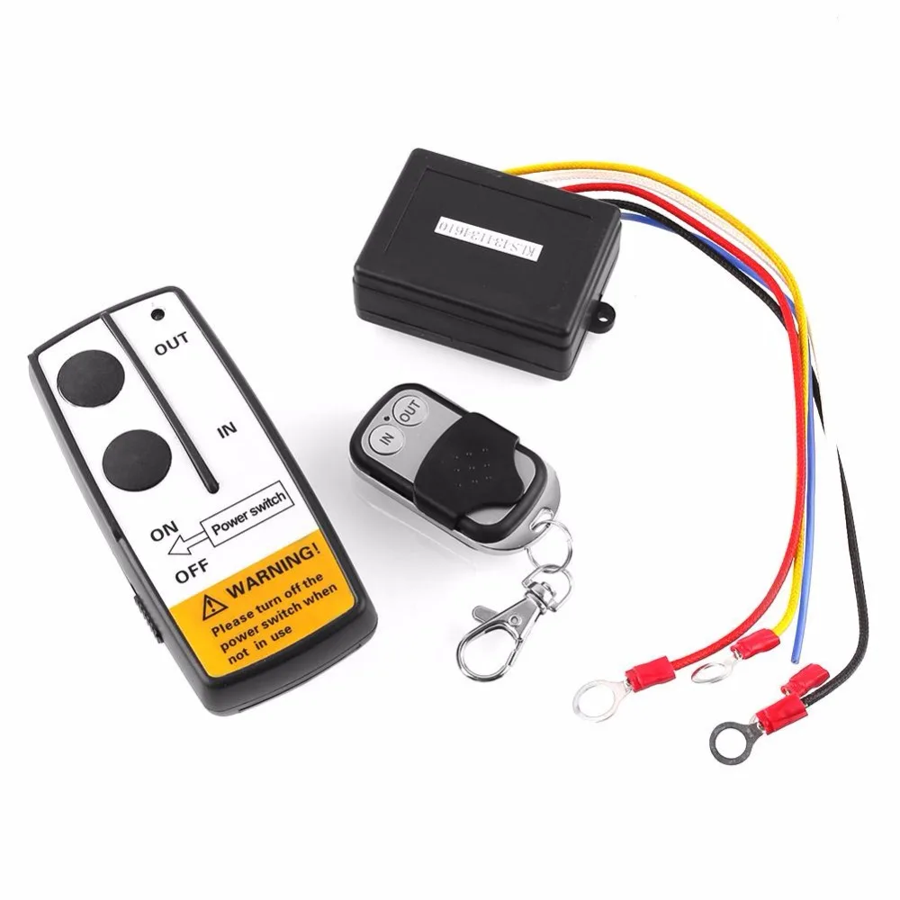 VEHEMO DC12V Wireless 50FT Remote Control Kit For Jeep ATV Winch key