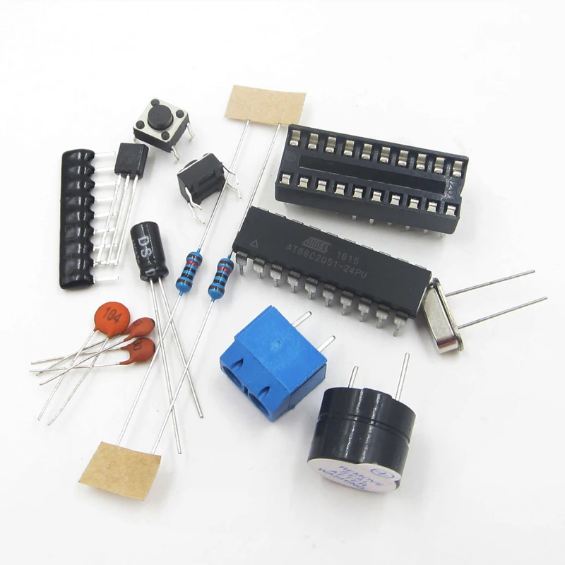 AT89C2051 Digital 4 Bits Electronic Clock Electronic Production Suite DIY Kit LED Display Suite Electronic Module2
