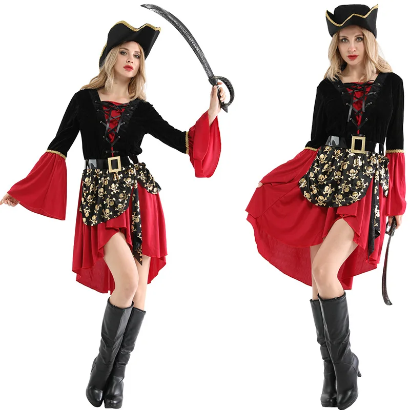 Pirate Unisex Adult Halloween Costume Buccaneer Accessory Set