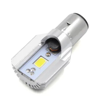 

BJMOTO Pair DC 8-80V 12W H/L LED Motorcycle Headlamp COB BA20D Bulb Motorbike Headlight Lights