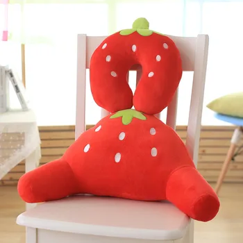 

U Shaped Neck pillow car lumbar cushion lumbar support for office chair Lovely cartoon headrest computer chair car travel