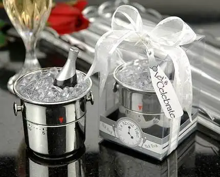 

Wedding favor--kitchen timer of Champagne Bucket Timer bridal shower favor Party Gifts Dinnerware Sets