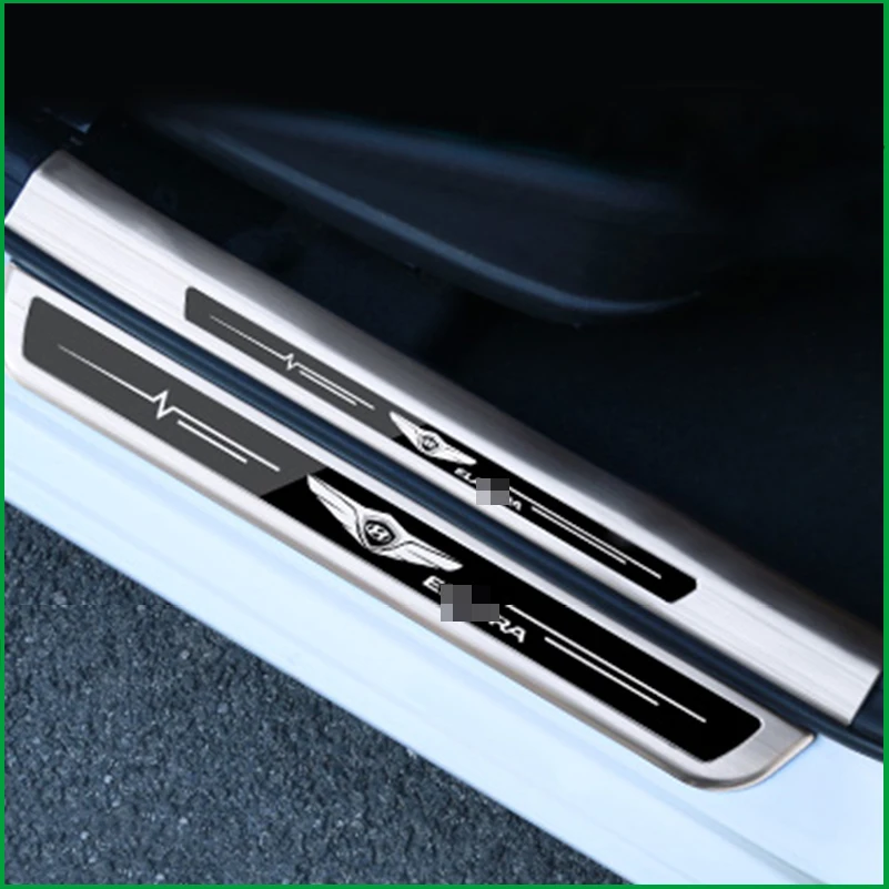 Для hyundai Elantra Avante 2016 2017 2018 Накладка на порог из нержавеющей стали накладка педаль
