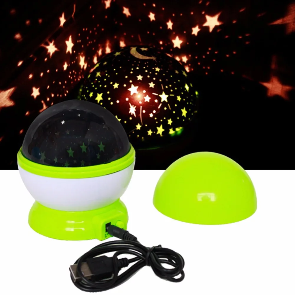 Rotation Night Light Projector Lamp Star Sky Romantic Fairy Home Decor