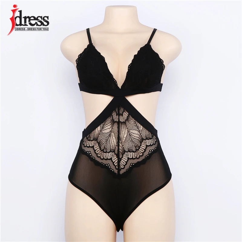 IDress Cut Out Sexy Lace Bodysuit Rompers Women Jumpsuit Sleeveless Beach Summer Bodysuits White Black Mesh Body Top Overalls (3)