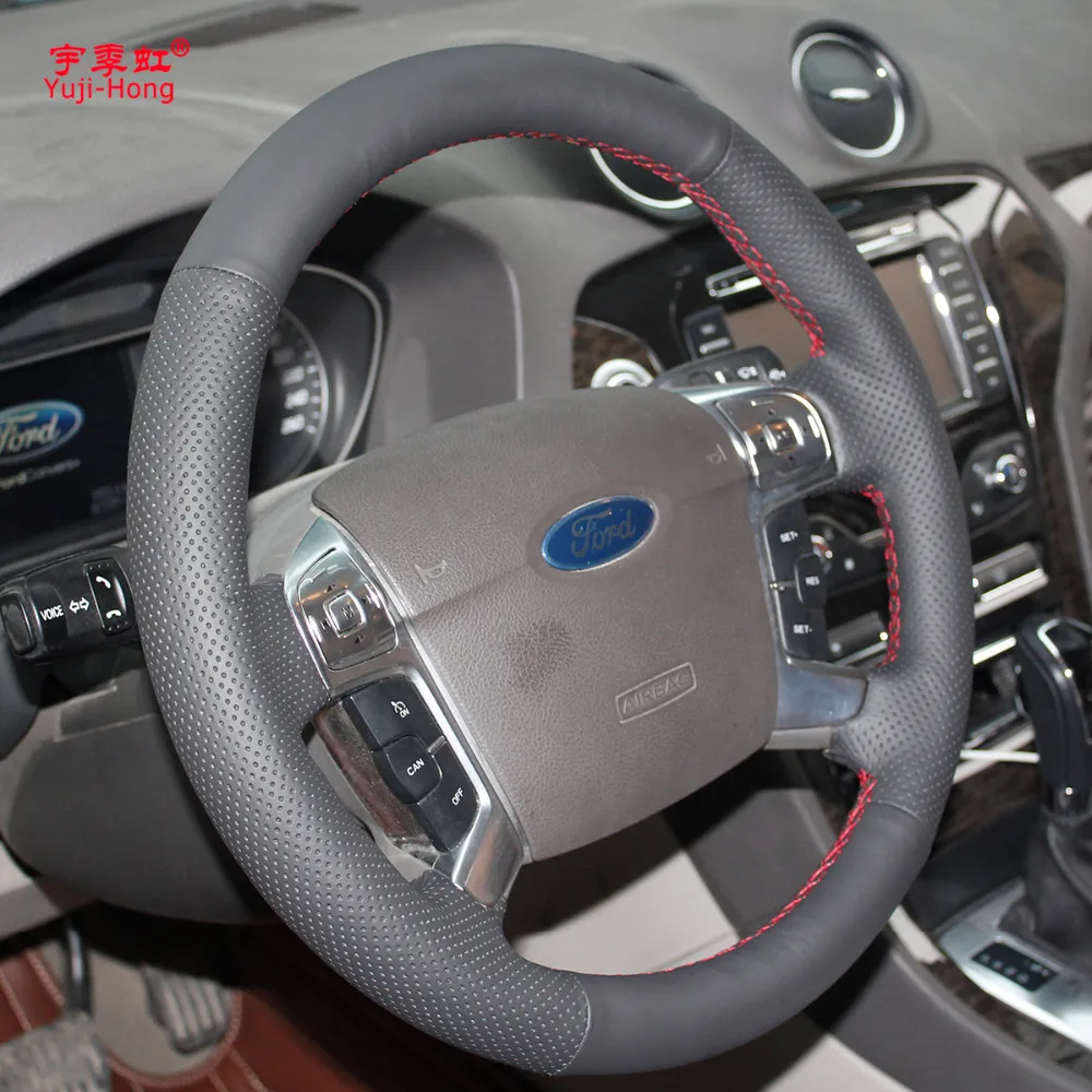 Yuji Hong верхний слой из натуральной коровьей кожи Женский чехол для Ford MONDEO 2007 2012