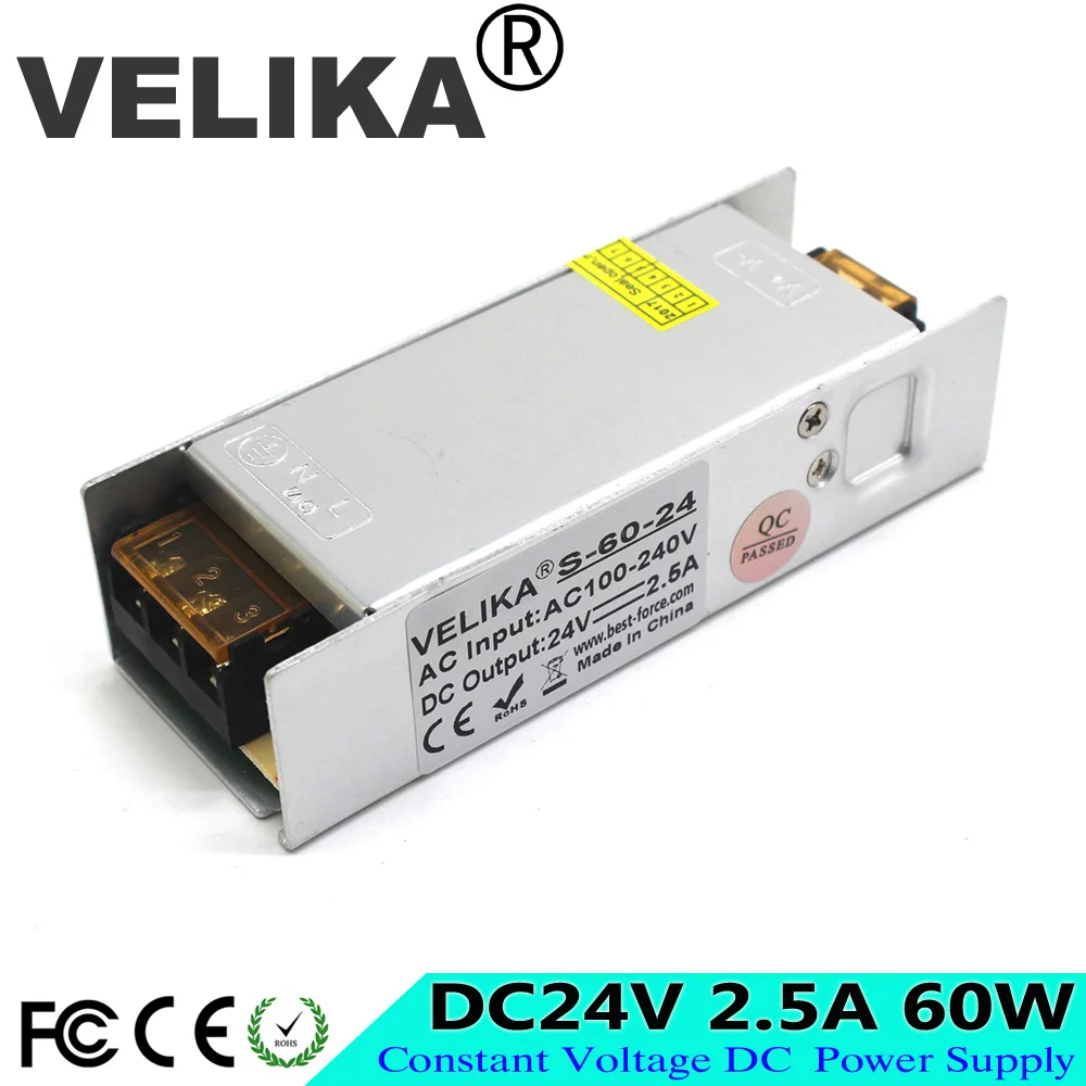 60W 24V 2.5A Switch Power Supply Driver Adapter Voltage