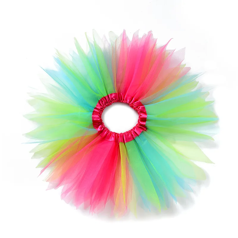 

Lovely Children Girl Clothes Baby Girls Colorful Tulle Tutu Skirt Cute Toddler Infant Mesh Skirts Party Dance Fluffy Pettiskirt