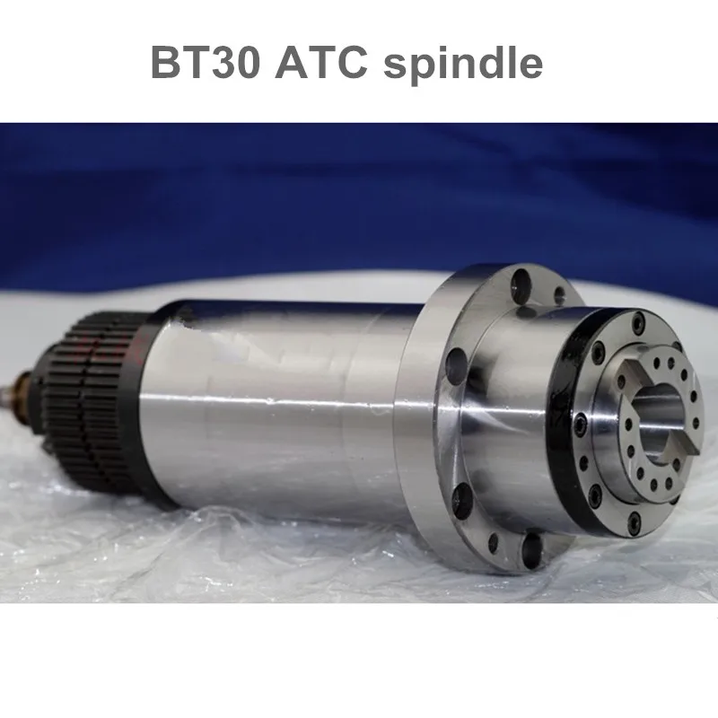 

ATC spindle BT30 Spindle CNC Milling Rounter Electric Spindle Motor 220V with Synchronous Belt for BT30 Spring + Drawbar