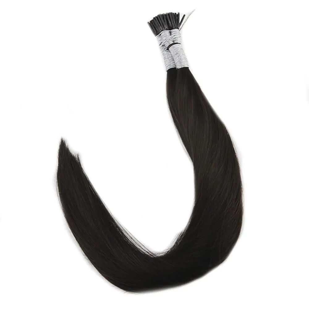 Skup Pełny połysk I końcówki przedłużanie włosów czysty kolor Fusion maszyna do włosów Remy ludzkie włosy 40 gramów Pre Bonded Extensions I Tip Hair
