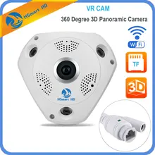 HSmart HD 1280*960 360 Градусов Рыбий Глаз Панорамный Камеры Беспроводные 3D VR Панорамы HD IP Камера P2P Крытый Камеры Безопасности Wi-Fi камера