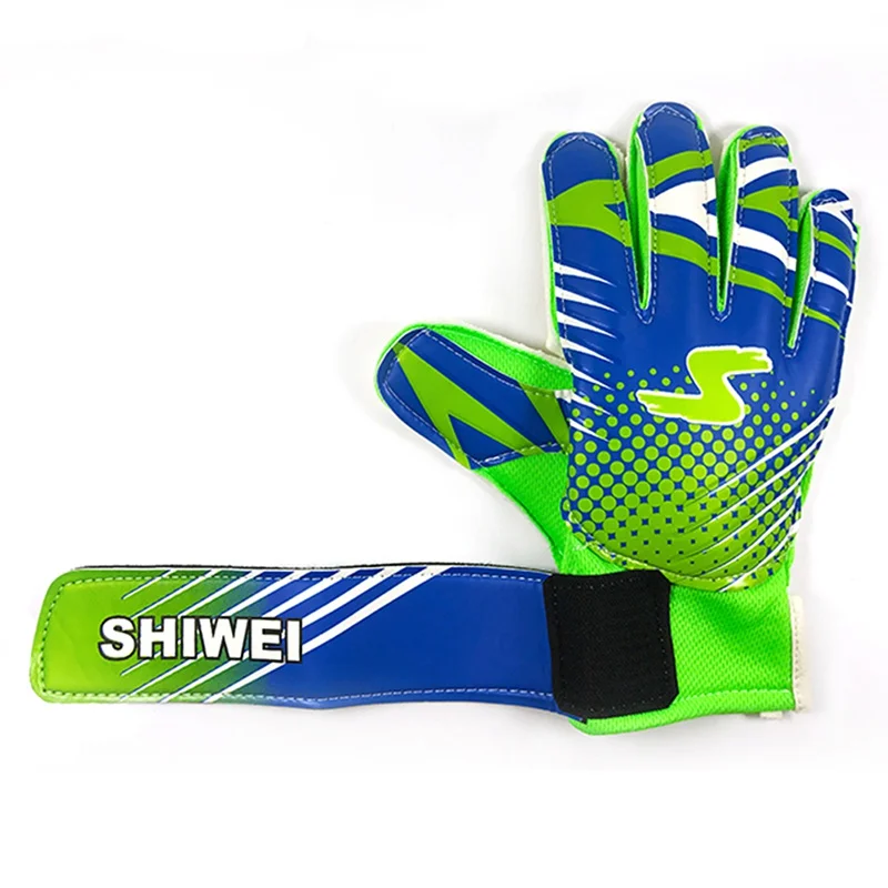 Entry-Level Children Football Goalkeeper Gloves Goalkeeper Soccer Anti-Slip Finger Embossed Gloves