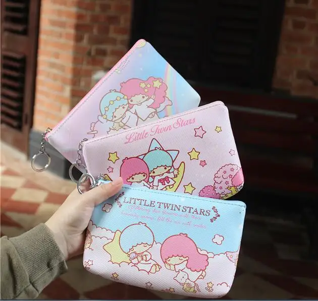 

30pcs/lot! 2019 Cartoon My Melody Little Twin Stars Coin Purse Girls Wallet
