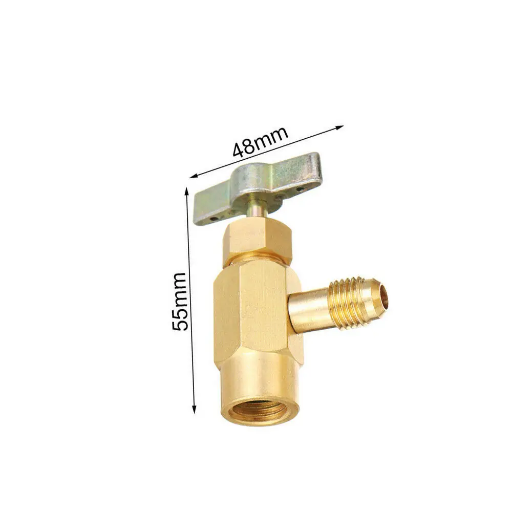 

5pcs Refrigerant Adapter Can Tap Fittings Opener Accessories Replacement R1234yf R134a Set