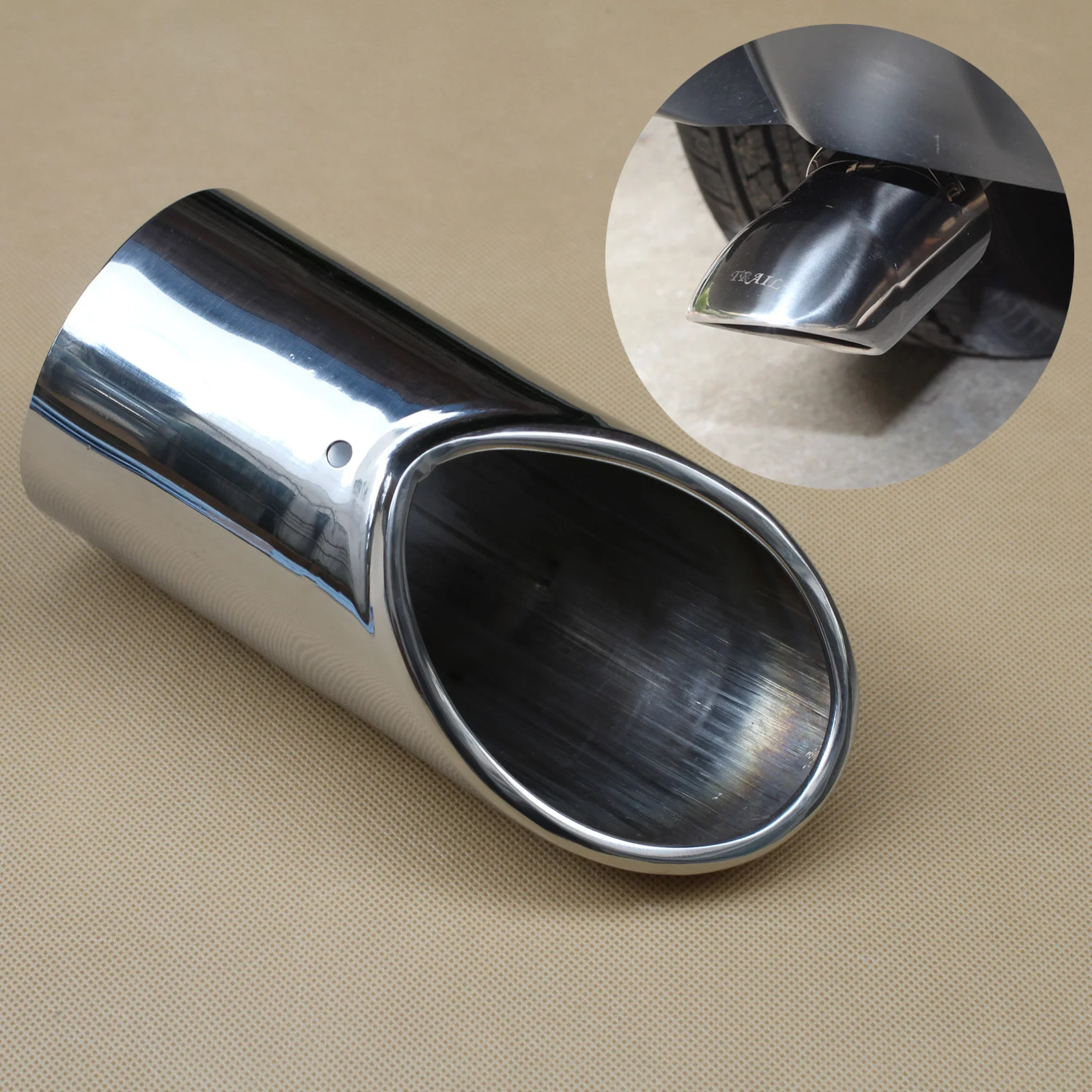 

Muffler Silencer Tail Fit For Nissan Qashqai X-Trail Ford Focus 2014-2017 Accessories Rear Pipe Tip Exhaust Cover Trim