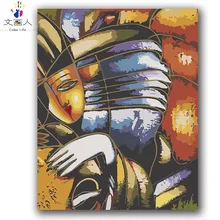 Абстрактная музыкальная живопись Пикассо масляная краска живопись по номерам diy картина Рисование раскраска на холсте Живопись вручную настенная краска