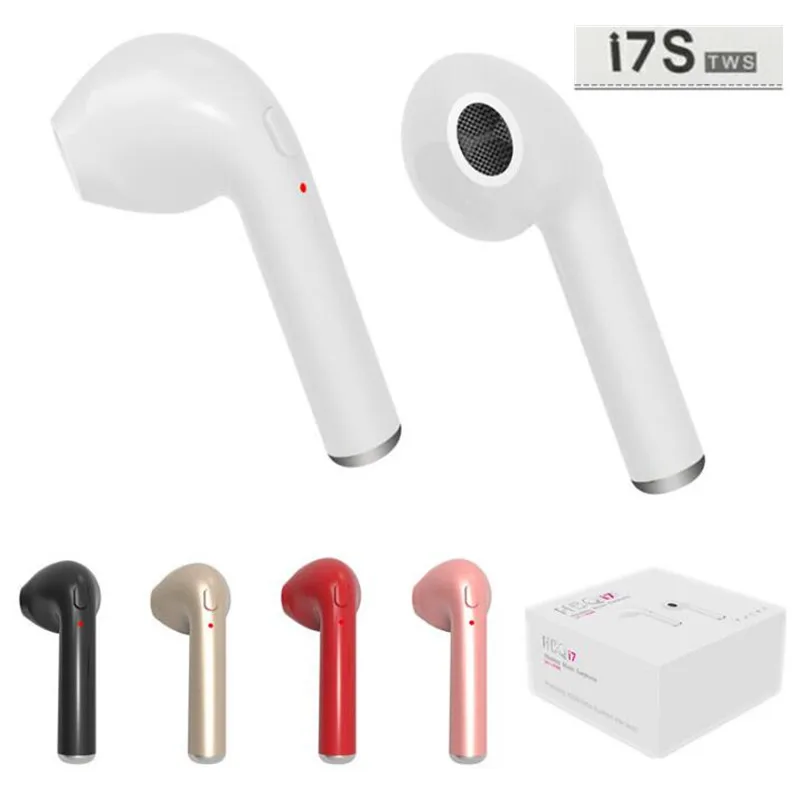 

I7 TWS Twins Earphones With Retail Box Wireless Earbuds Bluetooth V4.2 Stereo Headset For iPhone 7 Plus 6S 6 Plus SE Android